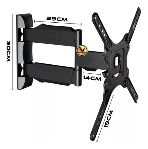 Soporte Base Con Brazo Tv Pantalla Monitor 32-60 Pulgadas