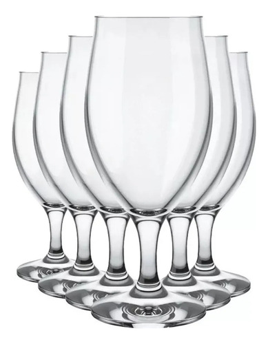 Juego 12 Copas Cerveza Media Pinta Windsor 330ml Vidrio Transparente