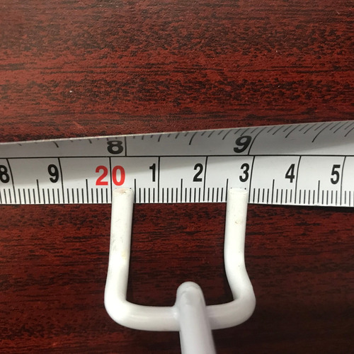Imagen 2 de 5 de 50 Gancho Blister Perfocel Panel Perforado Blanco 3/16
