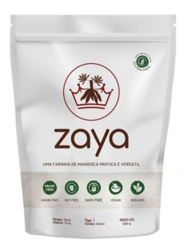 Farinha farinha de mandioca sem glúten Zaya Farinha de mandioca sem glúten 500 g