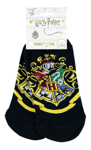 Imagen 1 de 3 de Medias Soquete - Harry Potter - Hogwarts Escudo