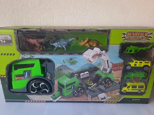 Camion Transportador De Dinosaurios  Con Accesorios 