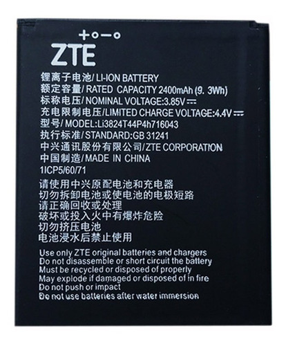 Batería Celular Zte Li3824t44p4h716043 (Reacondicionado)