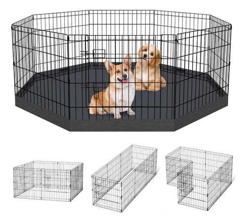 Corral Para Mascotas, Valla Para Perros Y Mascotas, Plegable