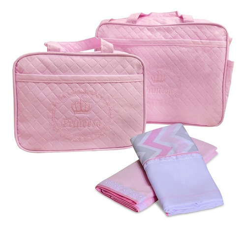 Kit 4 Bolsa Maternidade Cueiro Enxoval De Bebê Antialérgico