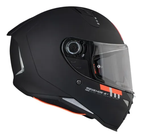 Casco Mt Helmet Revenge 2 Solid A1 Negro Mate Para Moto Cuotas