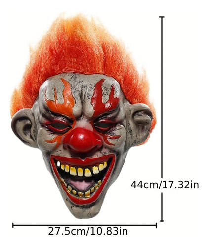Máscara De Palhaço De Para Halloween, Máscara De Terror,
