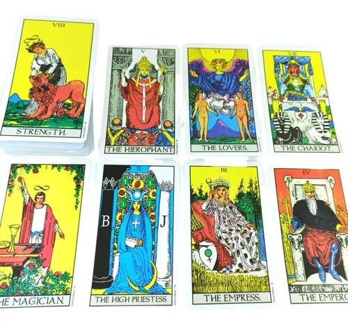 Cartas de tarô, cartas de tarot em inglês baralho de cartas de