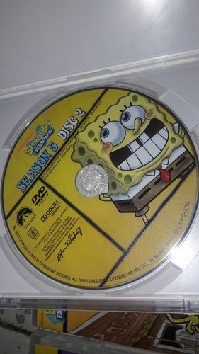 Bob Esponja Temporada 5 Dvd En Español Latino Original 3 Dvd