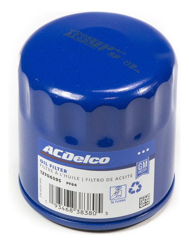 Elemento Filtro Aceite Gm 12706595