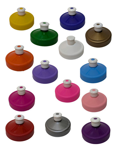 120 Vasos De Fiesta Con Tapa Chupon Cilindro 500 Ml Reusable Multicolor