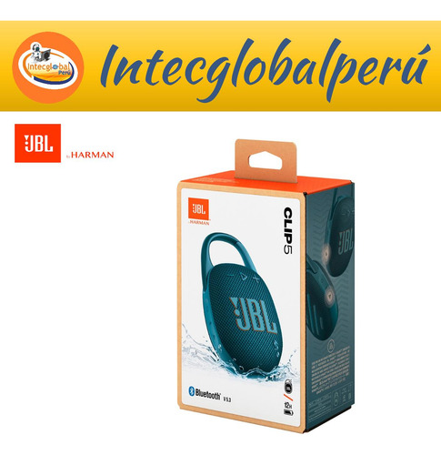 Parlante Jbl Clip 5 Bluetooth Ip67 Waterproof Blue