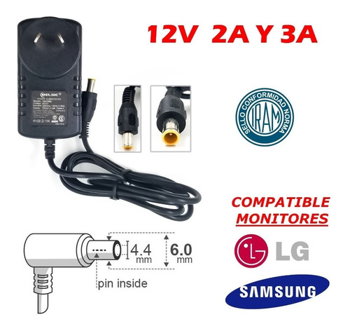 Fuente W1943se 12v 24w Adaptadores 9-8 Compatible