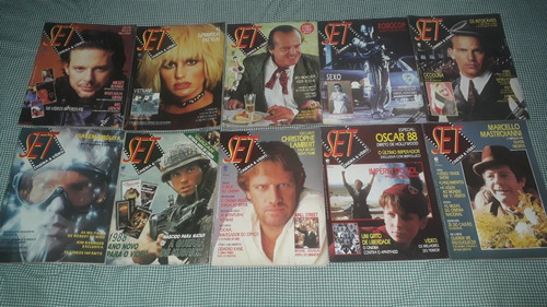 Primeiras Revistas Set Cinema & Vídeo N° 1 Ao 10 Ano I 87/88
