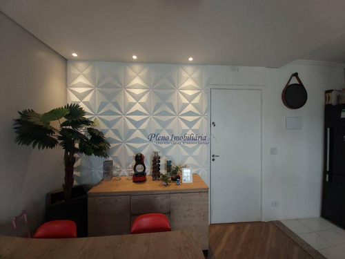 Imagem 3 de 11 de Belíssimo Apartamento Com 2 Dormitórios À Venda, 49 M² Por R$ 320.000 - Ap0916