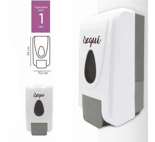 Dispensador Jabon Liquido Alcohol Gel 1 Litro R5921