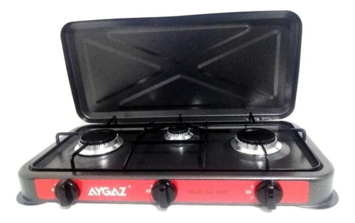 Cocinilla A Gas 3 Hornillas Con Tapa