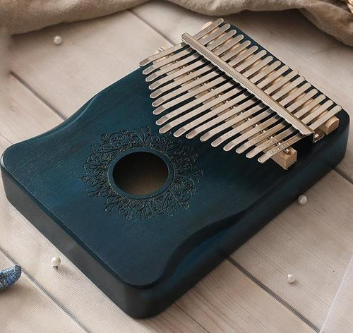 17 Teclas Kalimba Dedo Pulgar Instrumento De Piano