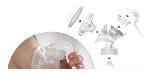 Imagem 2 de 2 de Kit Avent 5 Peças Extrator Leite Scf330 Manual