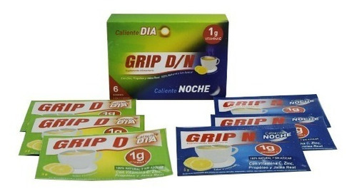 Limonada Caliente Grip D/n Día Y Noche X 6 Sobres