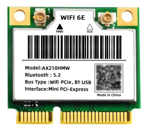 Tarjeta Wifi 6e Ax210hmw Mini Pcie Wifi 6 Wifi