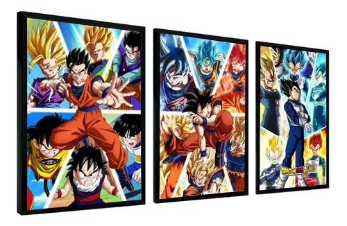 Quadro Super Saiyajin 4 Goku Ssj4 Dragon Ball Anime Placa Decorativa