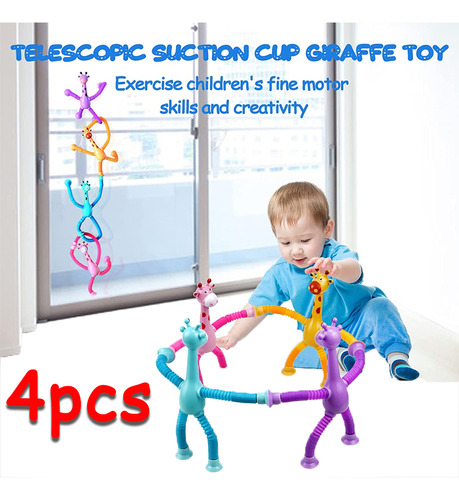 4 Tubo Telescópico Toys Brinquedos Educativos Para Crianças