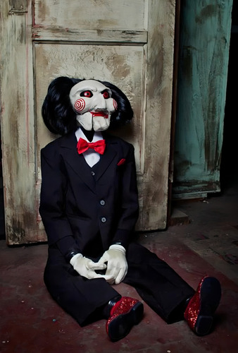 Boneco Saw Billy The Puppet Prop Réplica Da Trick Or Treat Studios Réplica