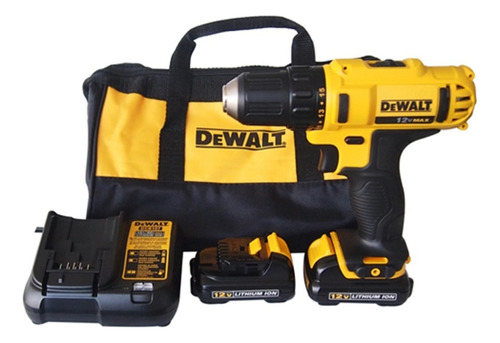 Furadeira Parafusadeira Bivolt 12v 2 Bateria Dcd710 Dewalt