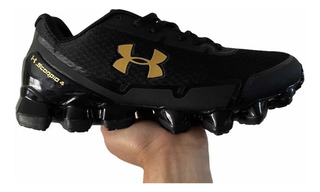 Tenis Under Armour Negros Con Dorado | MercadoLibre 📦