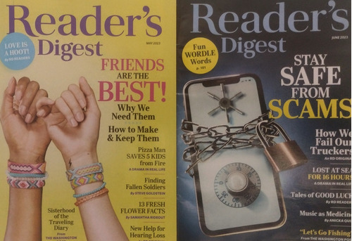 2 Revistas Reader's Digest 2023 En Inglés 