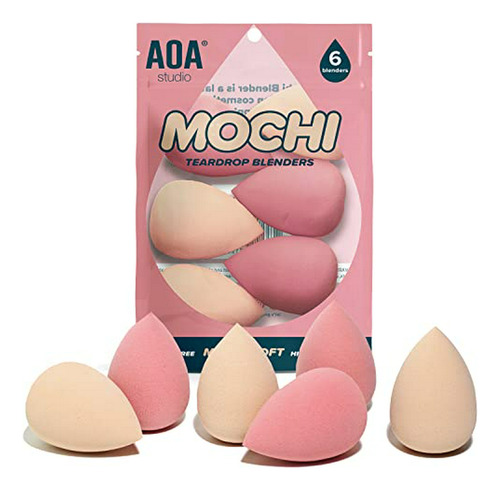 Set De 6 Esponjas De Maquillaje Aoa Studio Collection Mochi 
