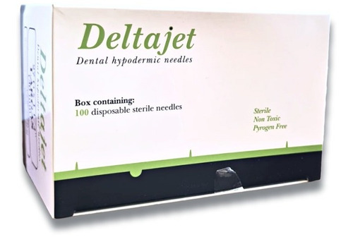 Agujas Descartables Dentales Caja X 100 Deltajet Odontología