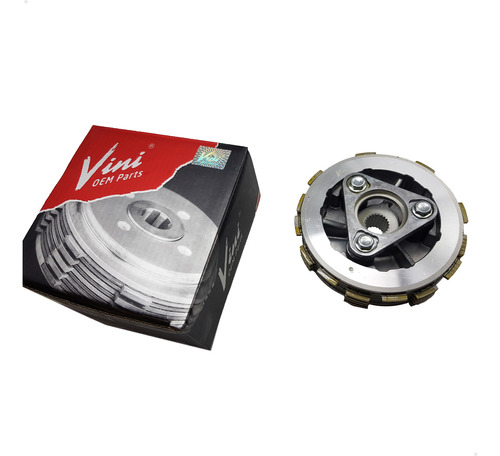 Kit Cubo Plato Disco Embreagem Vini Titan Fan Start Bros 160