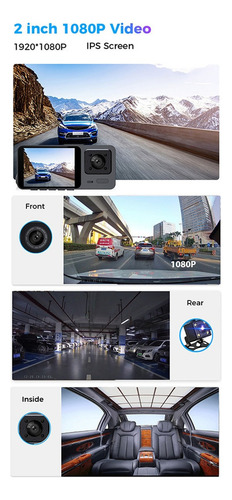 Grabador De Vídeo Para Conducir Un Automóvil, Pantalla De 2