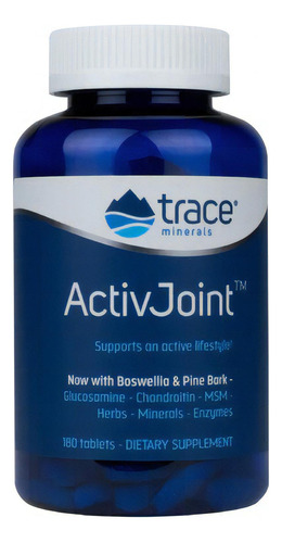 Trace Minerals Activ Joint Boswellia -msm 180 Tabletas Sabor Sin Sabor