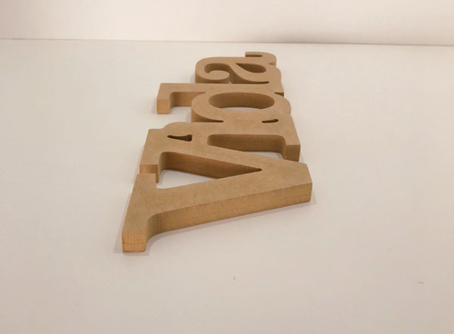 Imagem 3 de 3 de Palavra Vida 15mm 12x34 Mdf