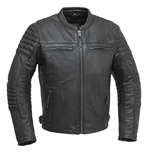 First Manufacturing - Chaqueta De Cuero Con Protección Para 