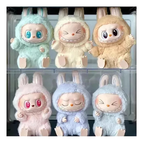 Lh 6 Units Labubu Exciting Macaron The Monsters - Collection