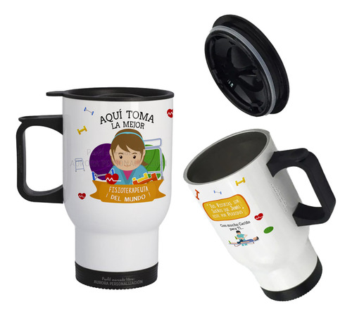 Mug Vaso Termico Viajero Para Carro Mejor La Fisioterapeuta