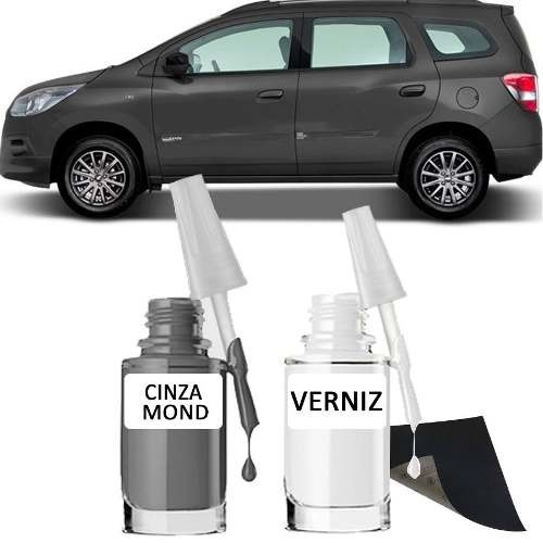 Tinta Tira Risco Automotivo Chevrolet  Cinza Mond