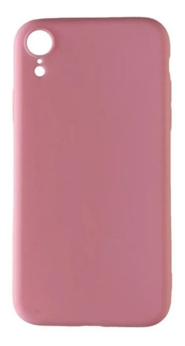 Carcasa Para iPhone XR Slim Marca Cofolk + Mica Vidrio Nombre Del Diseño Slim Color Rosada