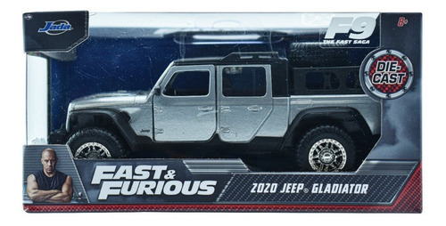 Fast And Furious 2020 Jeep Gladiator 1:43 Die Cast Jada Cd Color Gris Oscuro