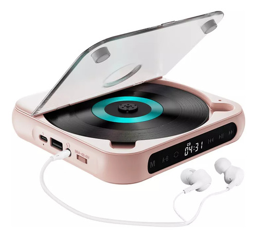 Reproductor De Audio Bluetooth Portátil Para Cd/cd-r/cd-rw/m