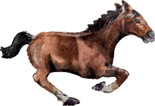 Galloping Horse Jumbo 40  Globo De Fiesta De Aluminio Por An