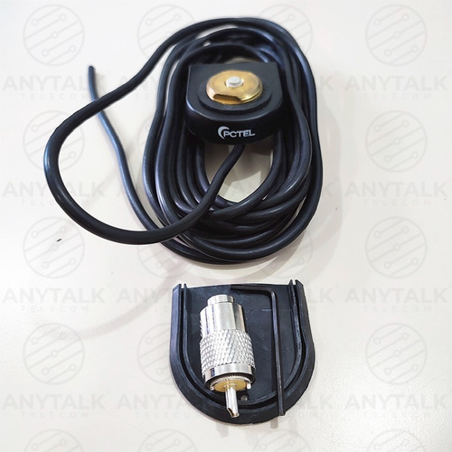 Imagen 3 de 5 de Base Vehicular Para Antena Nmo Pl259 Rg58 4mtrs. Vhf Uhf