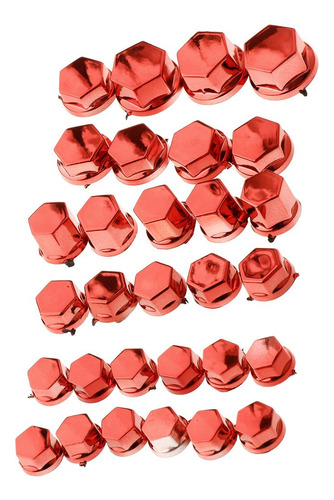 30 Unids Práctico Motocicleta Hexagonal Tornillo Rojo