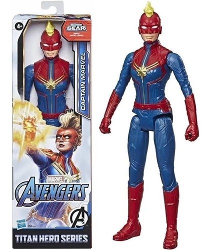 Muñeco Avengers 30cm -captain Marvel- Original