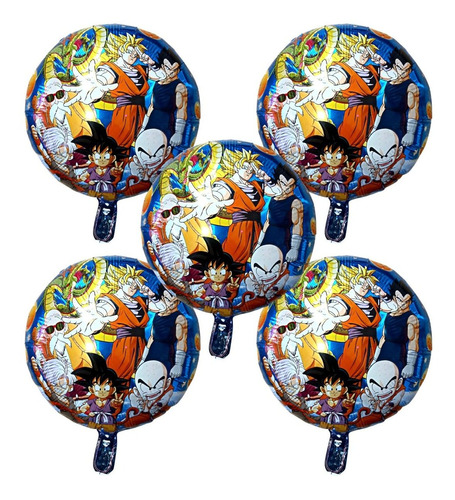 Pack Set Globo Dragon Ball 45cm X 5u