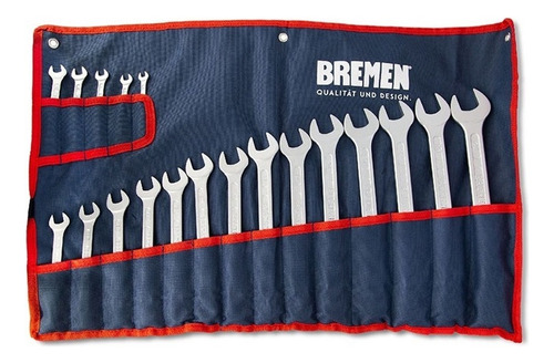 Llaves Combinadas Bremen 7177 Juego 19 Pz 6 A 24 Mm Estuche